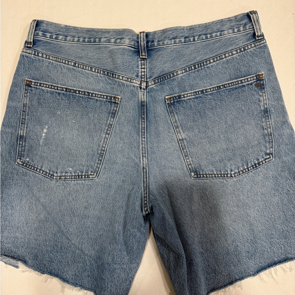 Madewell Light Blue Long Baggy Denim Shorts - Picture 6 of 10